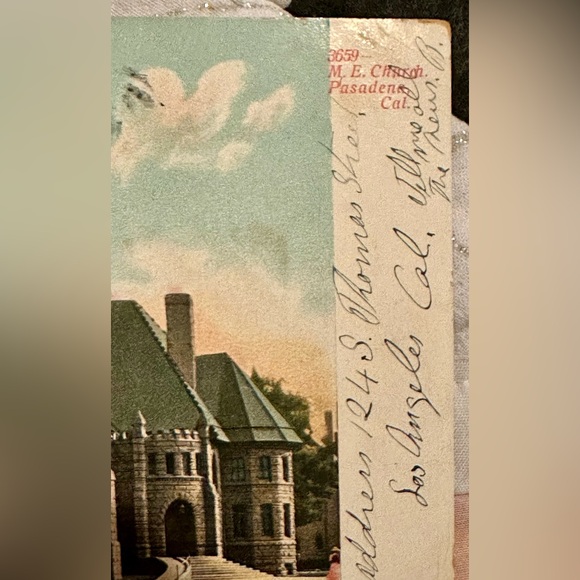 RPPP First Methodist Episcopal M. E. Church Pasadena CA Real Photograph Postcard - Picture 3 of 5